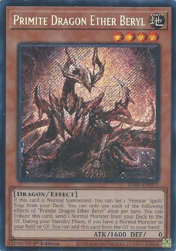Primite Dragon Ether Beryl (Secret Rare) - Rarity Collection 5 (RA05)