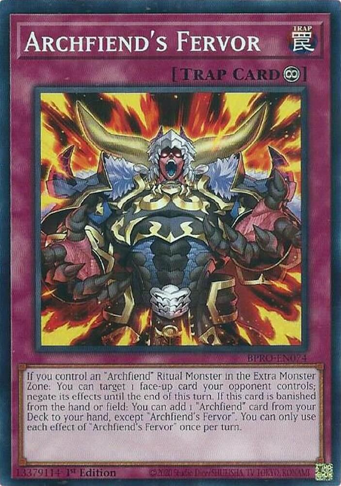 Archfiend's Fervor - Burst Protocol (BPRO) Burst Protocol