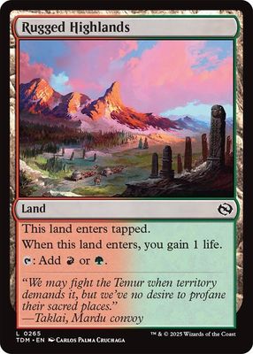 Rugged Highlands - Tarkir: Dragonstorm (TDM) Foil