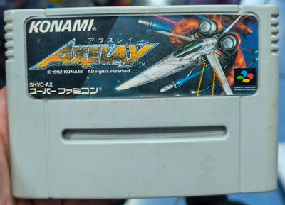 SJ1 Axelay Nintendo Super Famicom Cartucho
