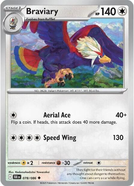 Braviary - SV: Black Bolt (BLK) Foil