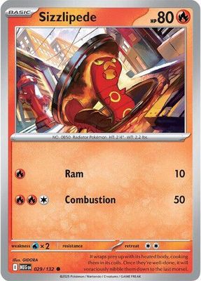 Sizzlipede - ME01: Mega Evolution (MEG) Foil