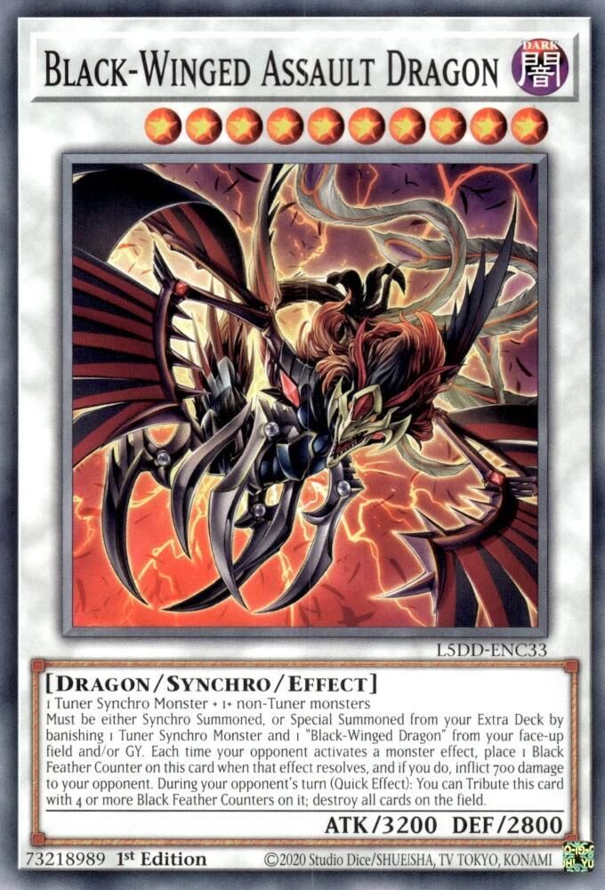 Black-Winged Assault Dragon - Legendary 5D's Decks (L5DD) Common