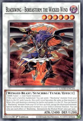 Blackwing - Boreastorm the Wicked Wind - Legendary 5D's Decks (L5DD) Common