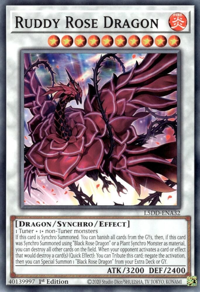 SJ Ruddy Rose Dragon - Legendary 5D's Decks (L5DD) Legendary 5D's Decks Common