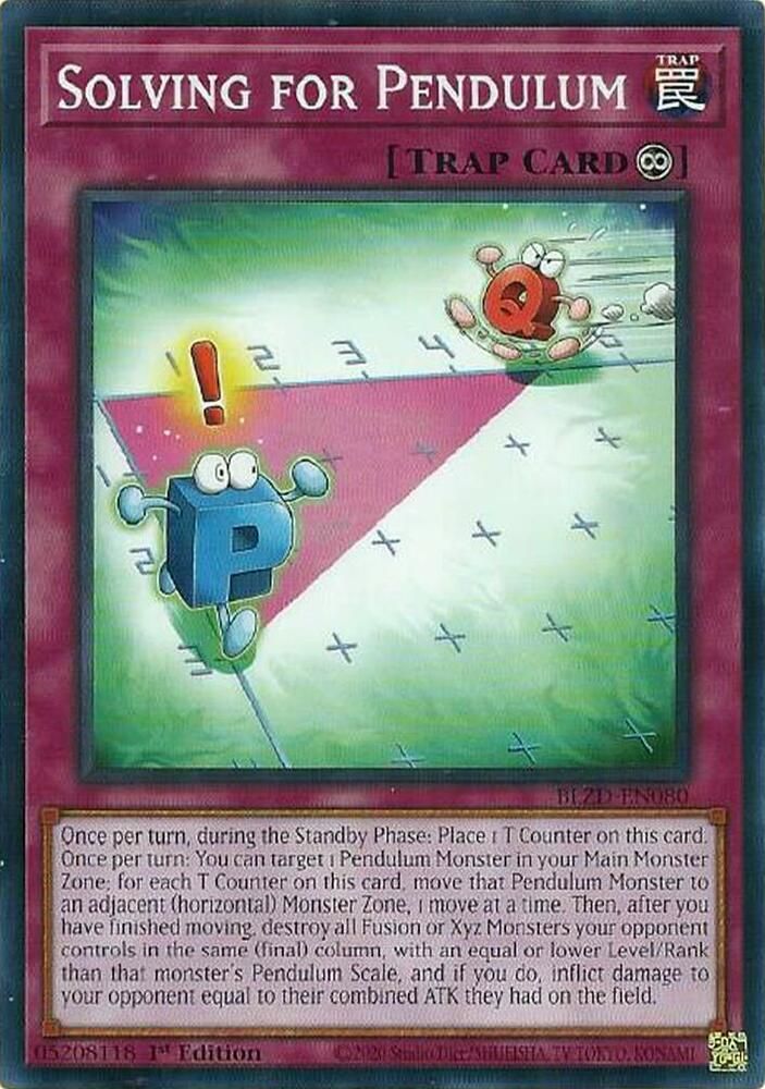 Solving for Pendulum - Blazing Dominion (BLZD)