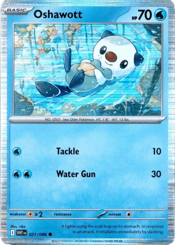 Oshawott - 021/086 (Unova Poster Collection) - Miscellaneous Cards &amp; Products (MCAP) Foil
