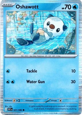 Oshawott - 021/086 (Unova Poster Collection) - Miscellaneous Cards &amp; Products (MCAP) Foil