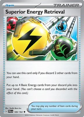 Superior Energy Retrieval - 189/193 - SV02: Paldea Evolved (PAL) Foil