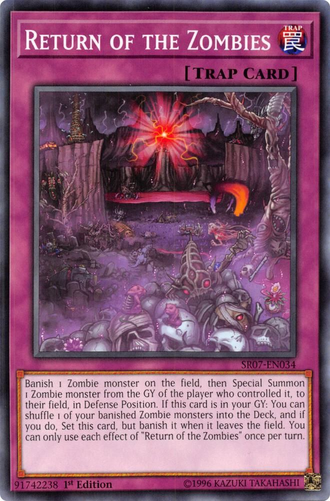 Return of the Zombies - Structure Deck: Zombie Horde (SR07) Common *****