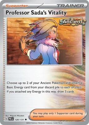 Professor Sada's Vitality - 120/131 - Uncommon Scarlet &amp; Violet: Prismatic Evolutions Singles Foil