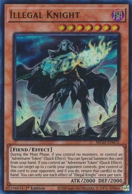 Illegal Knight - 25th Anniversary Tin: Dueling Heroes Mega Pack (MP23) Ultra Rare