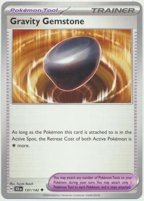 Gravity Gemstone - 137/142 - Uncommon Scarlet &amp; Violet: Stellar Crown Singles Foil