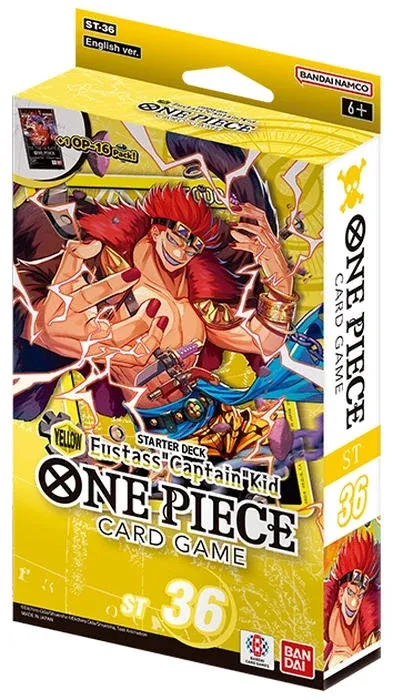SJ1 Starter Deck Yellow Eustass Captain Kid ST36 One Piece Card Game Nuevo