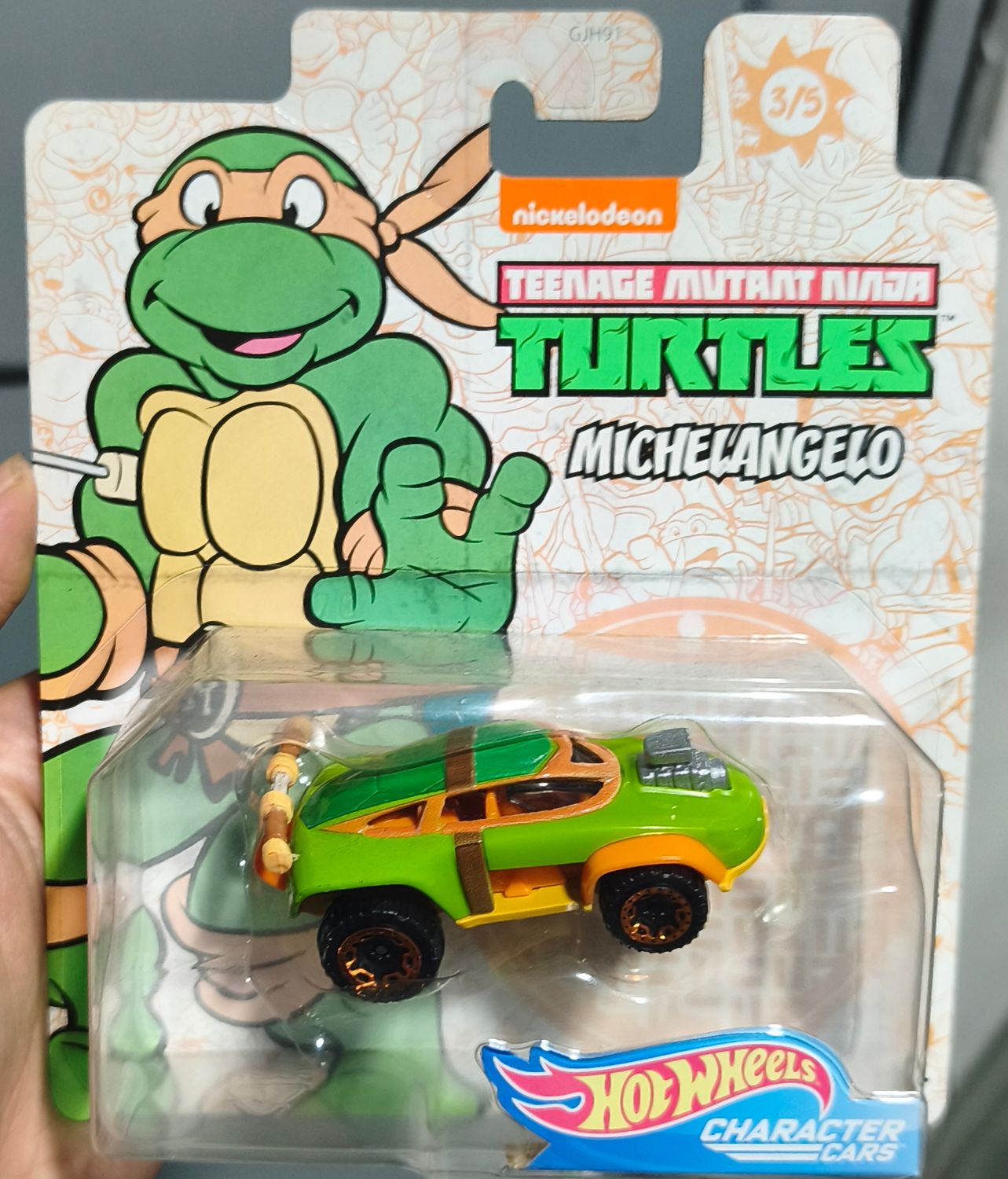 SJ6 Michelangelo Hot Wheels Tortugas Ninja