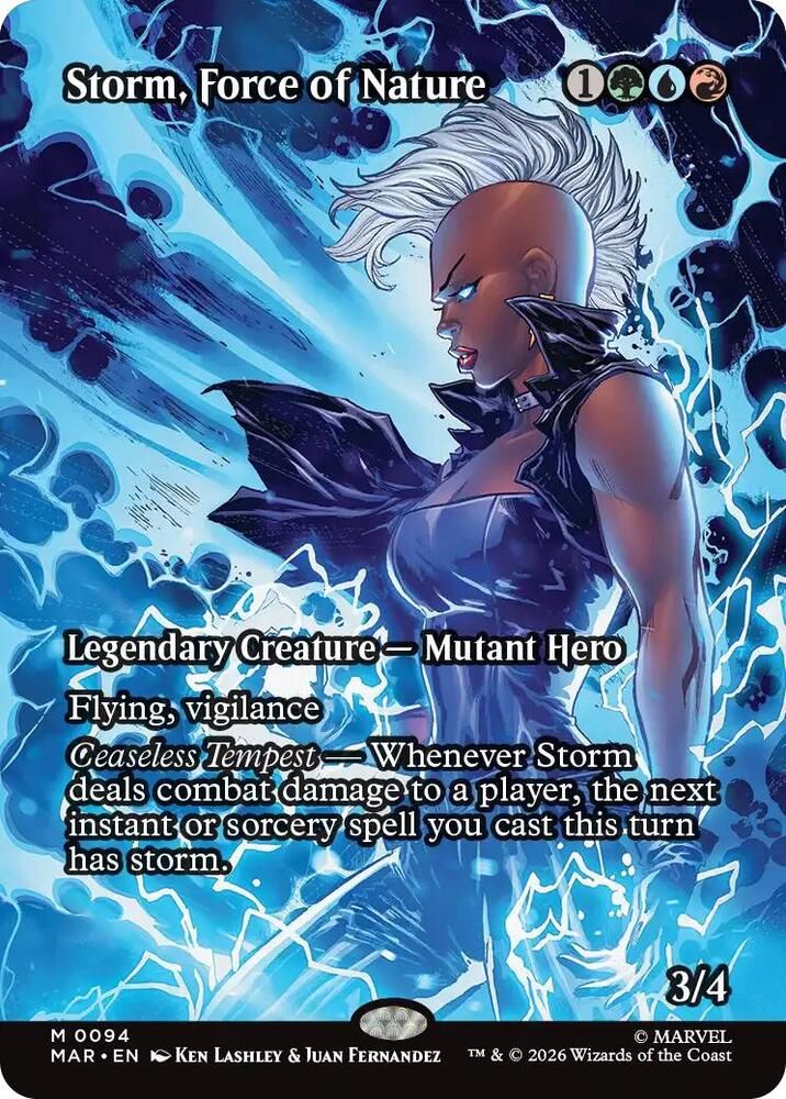 SJF Storm, Force of Nature (Borderless) - Marvel Universe Eternal-Legal (MAR)