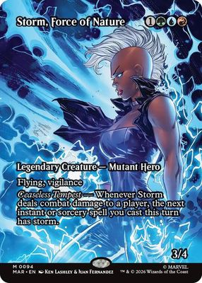 SJF Storm, Force of Nature (Borderless) - Marvel Universe Eternal-Legal (MAR)
