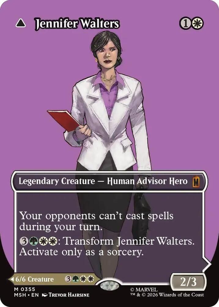 SJF Jennifer Walters (Borderless) (0355) - Marvel Super Heroes (MSH)