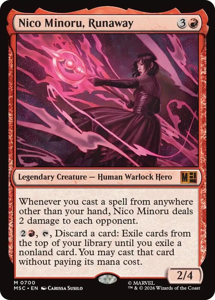 SJF Nico Minoru, Runaway - Commander: Marvel Super Heroes (MSC) Foil