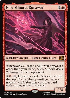 SJF Nico Minoru, Runaway - Commander: Marvel Super Heroes (MSC) Foil