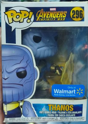 SJ2 Thanos Figura Funko Pop 296 Caja Dañada