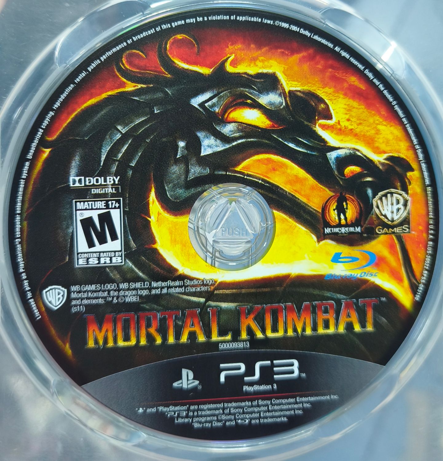SJ6 Mortal Kombat Playstation 3 Disco