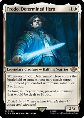 Frodo, Determined Hero - Universes Beyond: The Lord of the Rings: Tales of Middle-earth (LTR)