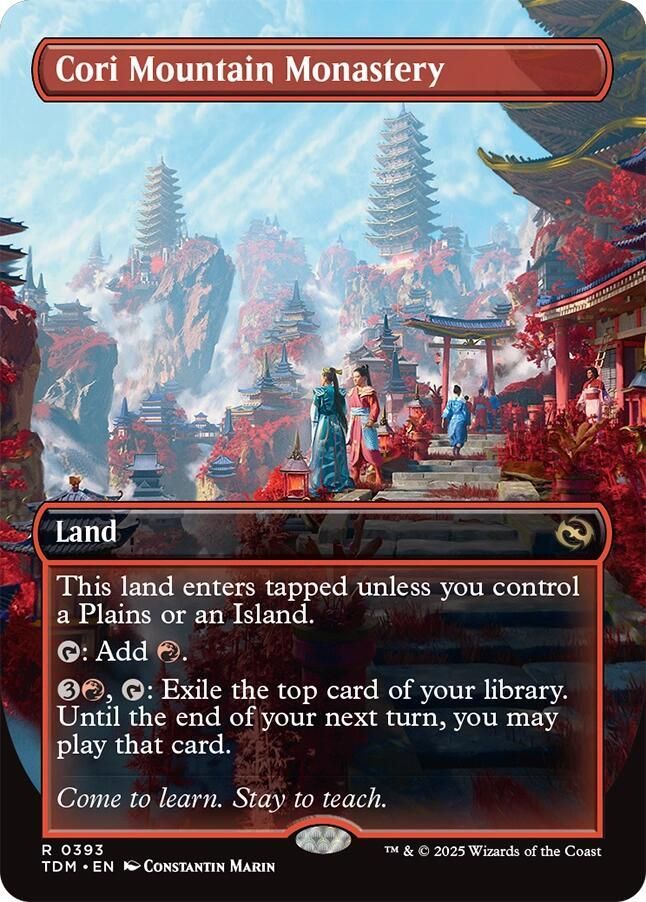 Cori Mountain Monastery (Borderless) - Tarkir: Dragonstorm (TDM)
