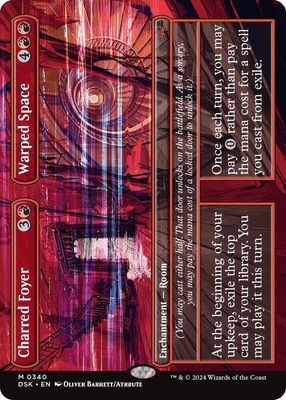 SJF Charred Foyer // Warped Space (Borderless) - Duskmourn: House of Horror (DSK)