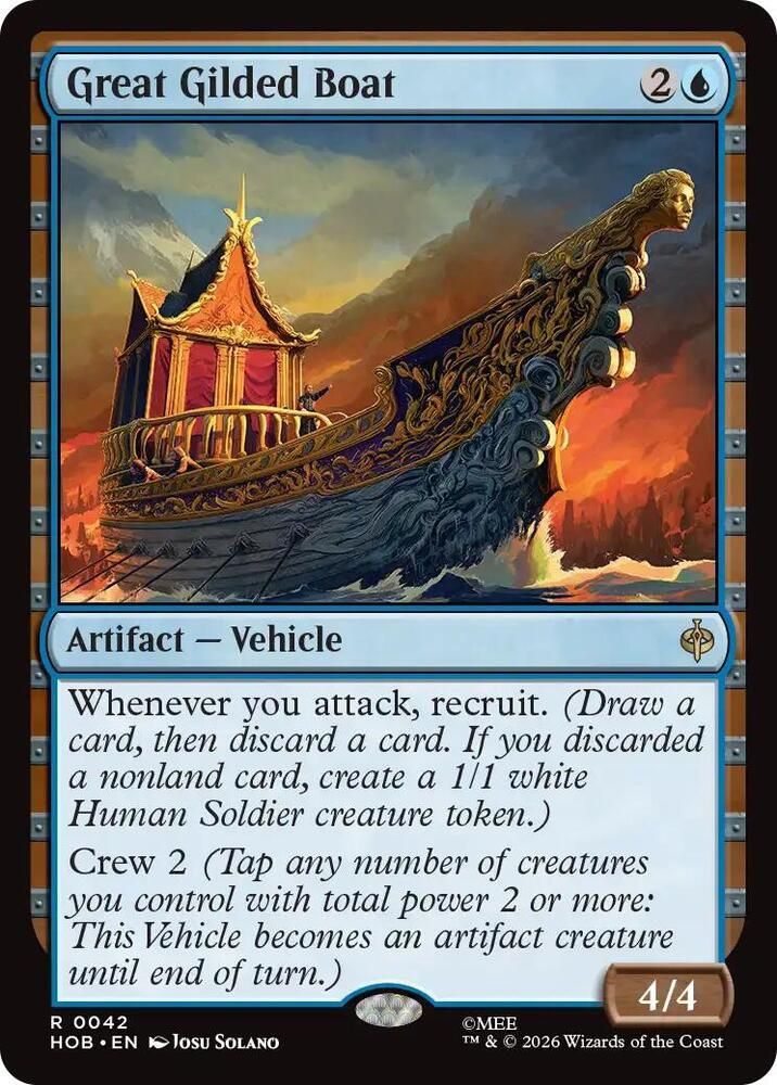 Great Gilded Boat - The Hobbit (HOB)