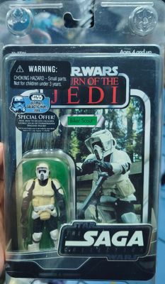SJ1 Biker Scout Figura Star Wars Figura The Saga Collection