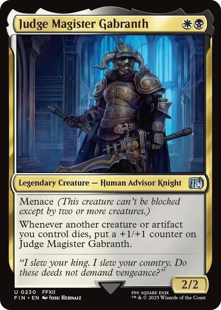 Judge Magister Gabranth - FINAL FANTASY (FIN)
