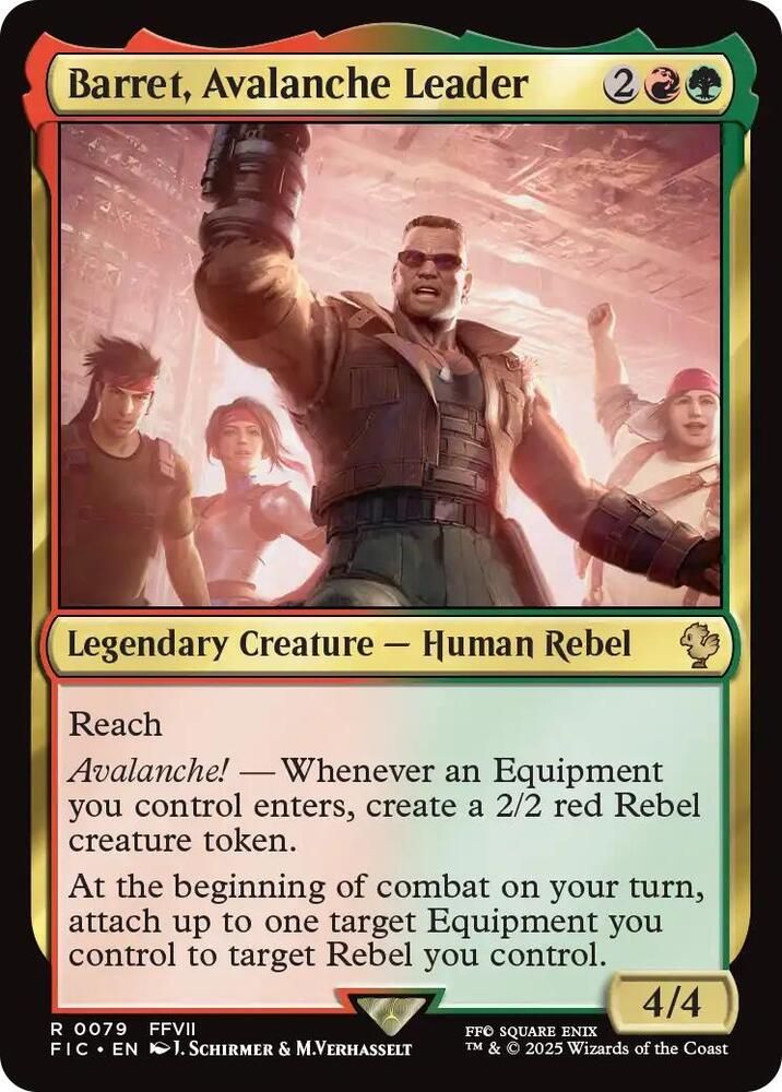 Barret, Avalanche Leader - Commander: FINAL FANTASY (FIC)