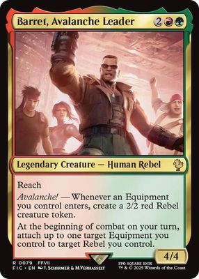 Barret, Avalanche Leader - Commander: FINAL FANTASY (FIC)