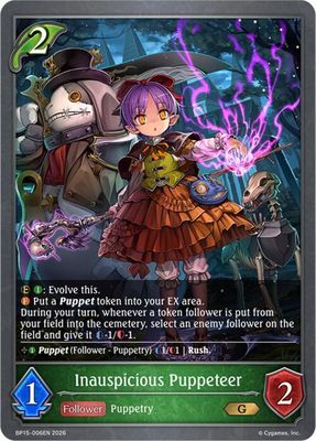 Inauspicious Puppeteer - BP15: Trial of the Omens (BP15) BP15: Trial of the Omens FOIL