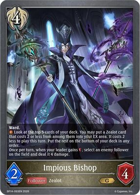 Impious Bishop - BP14: Banquet of Dreams (BP14) BP14: Banquet of Dreams FOIL