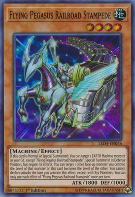 SJF Flying Pegasus Railroad Stampede - Legendary Duelists: Sisters of the Rose (LED4) Super Rare