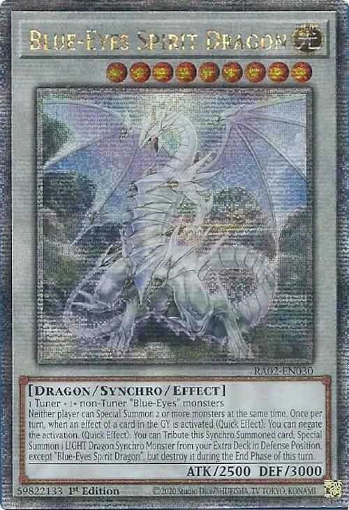 SJF Blue-Eyes Spirit Dragon (Quarter Century Secret Rare) - 25th Anniversary Rarity Collection II (RA02)