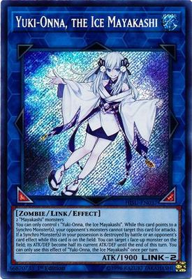 SJF Yuki-Onna, the Ice Mayakashi - HISU-EN037 - Secret Rare 1st Edition Hidden Summoners Singles