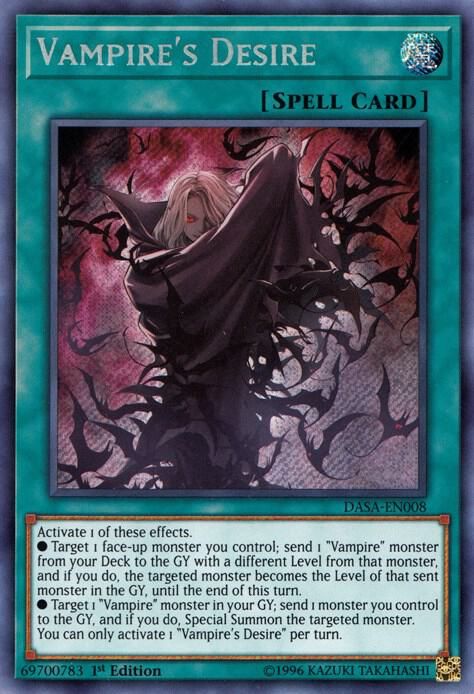 Vampire's Desire - Dark Saviors (DASA) Secret Rare