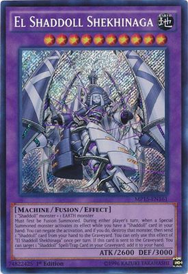 SJF El Shaddoll Shekhinaga - 2015 Mega-Tins Mega Pack (MP15) Secret Rare