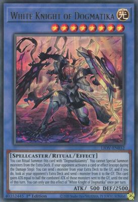 White Knight of Dogmatika - Lightning Overdrive (LIOV) Ultra Rare