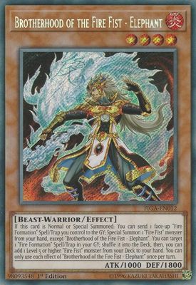 SJF Brotherhood of the Fire Fist - Elephant - Fists of the Gadgets (FIGA) Secret Rare *Espanol*