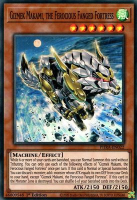 Gizmek Makami, the Ferocious Fanged Fortress - Phantom Rage (PHRA) Super Rare
