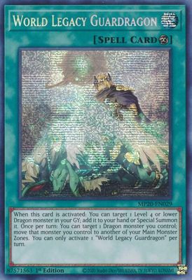 World Legacy Guardragon - 2020 Tin of Lost Memories (MP20) Secret Rare