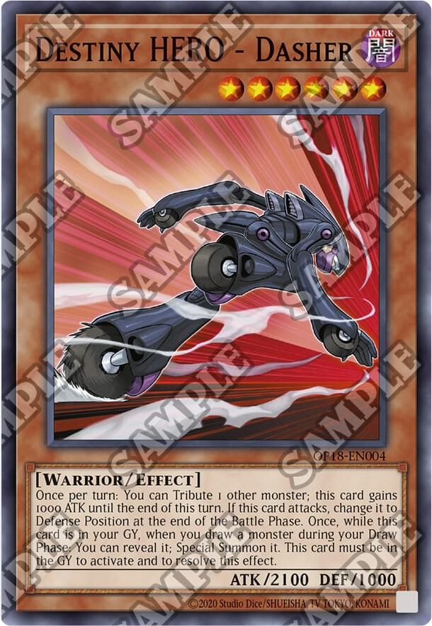 Destiny HERO - Dasher - OTS Tournament Pack 18 (OP18) Super Rare