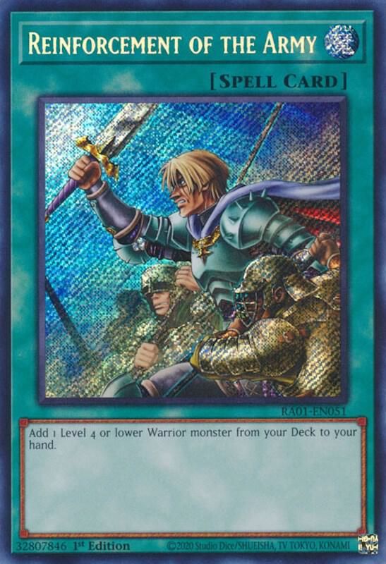 Reinforcement of the Army (Secret Rare) - 25th Anniversary Rarity Collection (RA01)