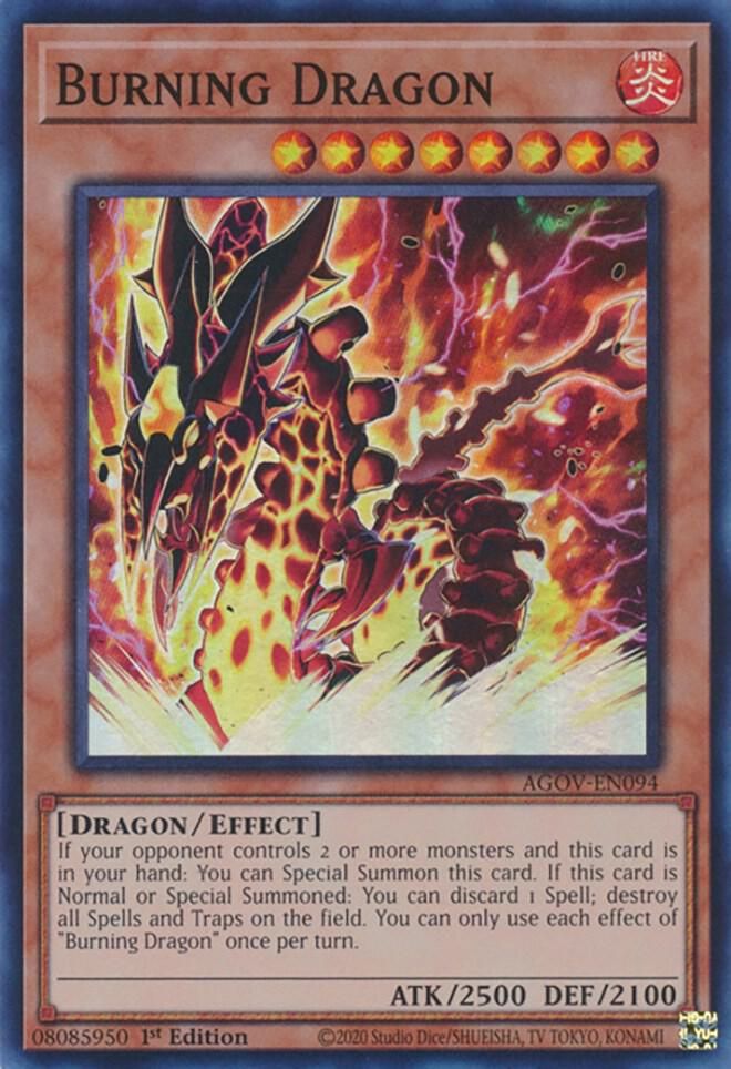 Burning Dragon - Age of Overlord (AGOV) Super Rare