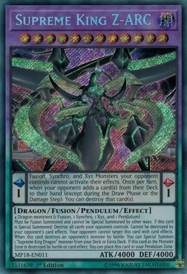Supreme King Z-ARC - 2018 Mega-Tins Mega Pack (MP18) Secret Rare