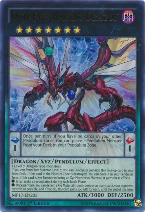 Odd-Eyes Raging Dragon - 2017 Mega-Tins Mega Pack (MP17) Ultra Rare